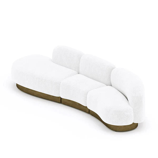 3-Seater Premium Italian Sofa with Fabric uphostery for comfort and style in upscale modern and professional environments.