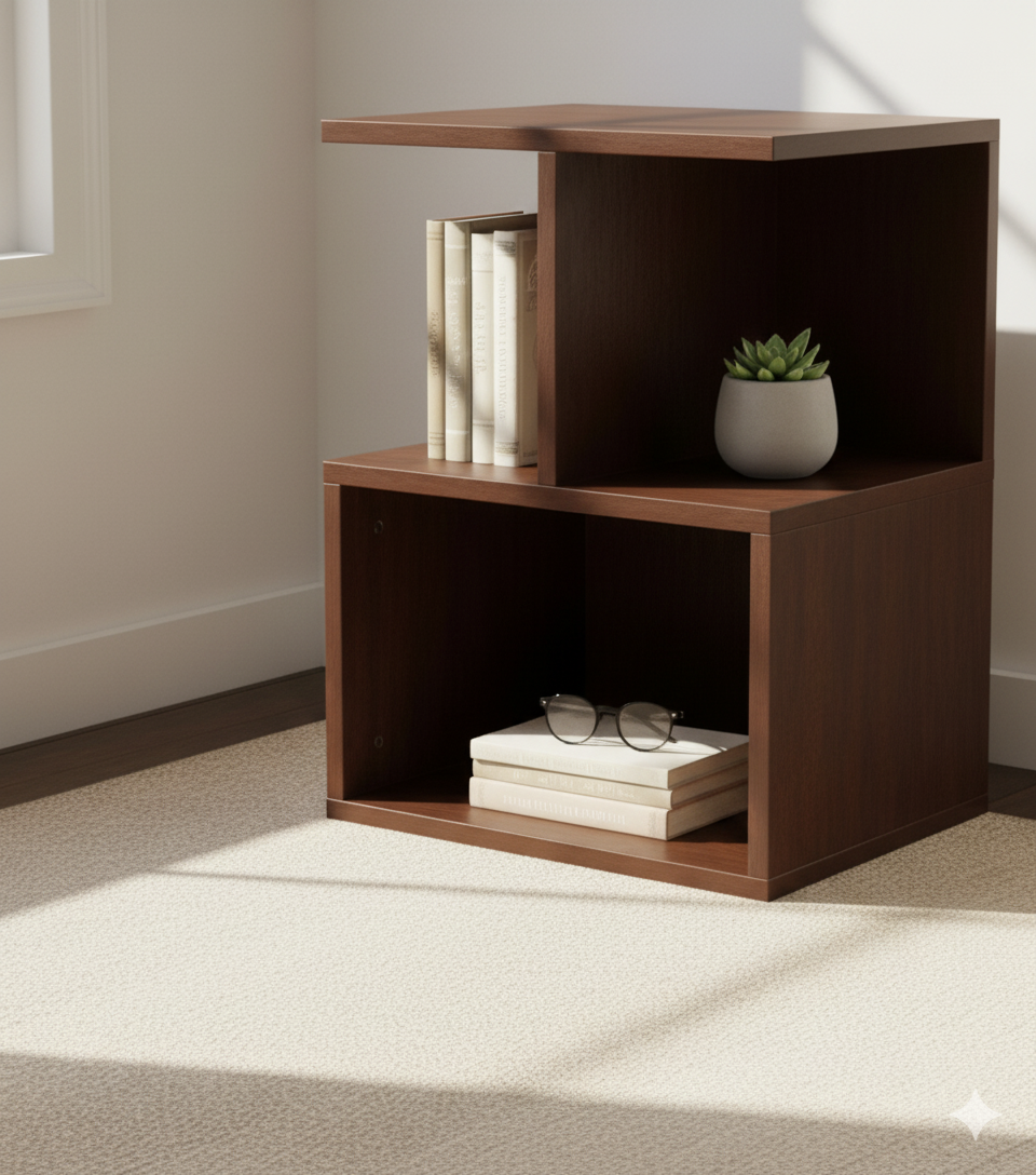 পার্টিকেল বোর্ড ফ্রেমে সাইড টেবিল