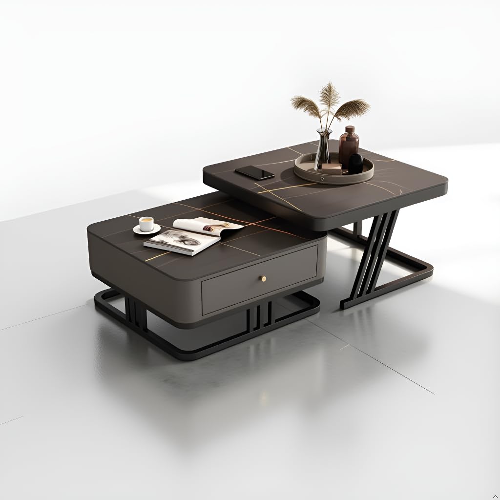 মেটাল ফ্রেম বেস গ্লাস সেন্টার টেবিল