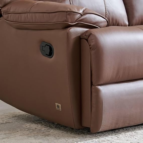 Elegant 3-Seater Recliner Sofa with PU Leatherette, Plush Padding, Smooth Reclining, and Superior Comfort Design