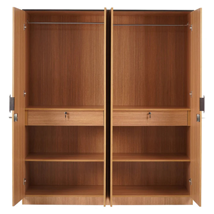 Wardrobe for Compact Bedroom Modern Design-Wardrobe with Premium Finish With Mirror.