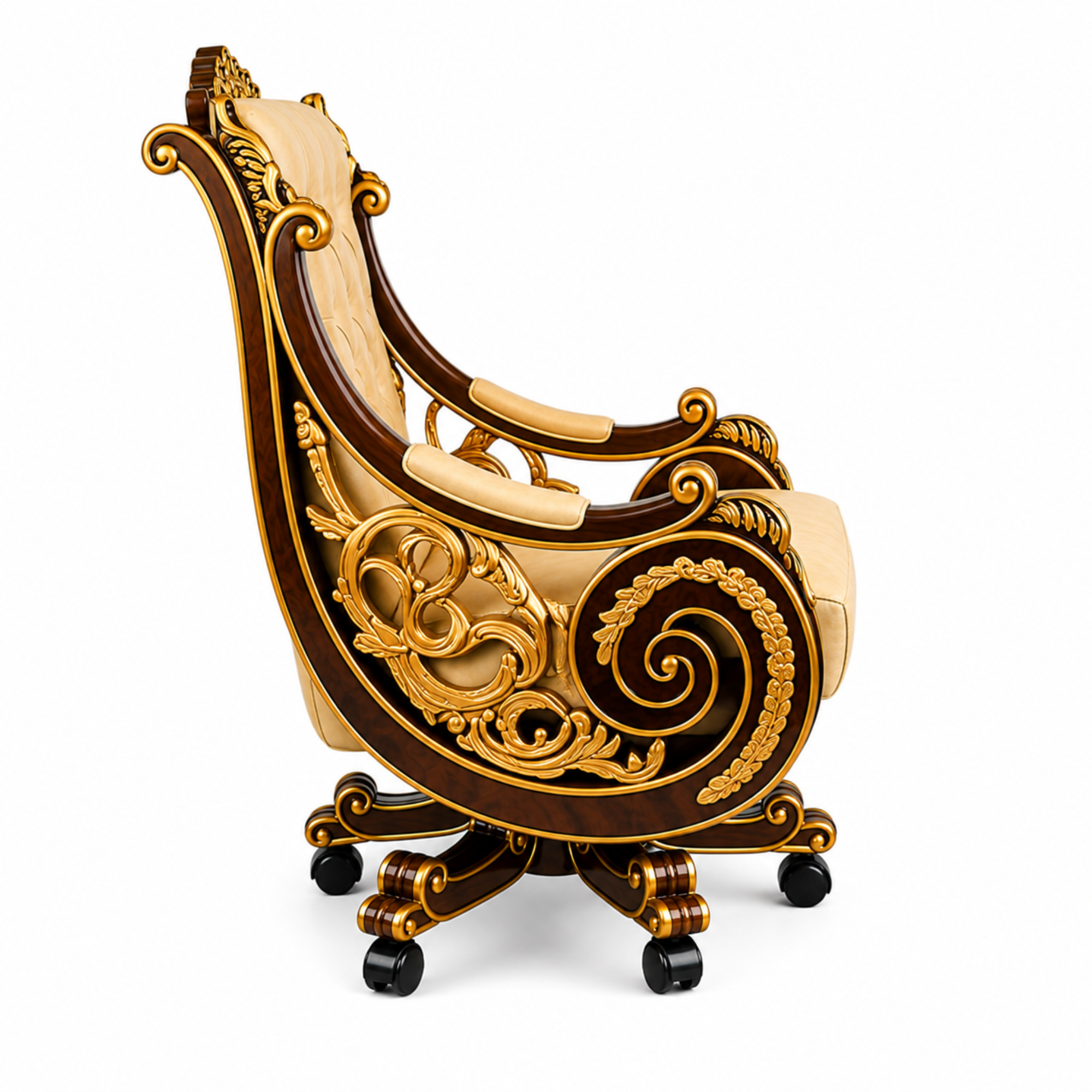 Beige Director Chair Left View