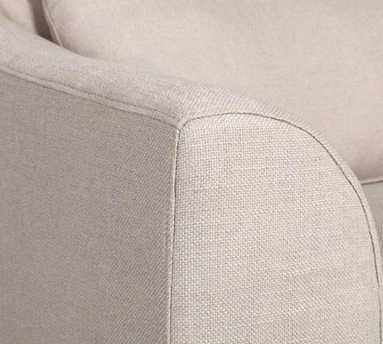 5 Seater Sofa with Chaise with Wooden Frame Metal Legs -