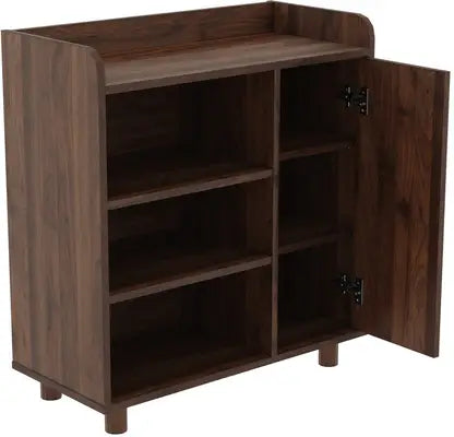 Wooden Shoes Storage Cabinet with Premium Design, Compact Cabinet with Smart Space Utilization