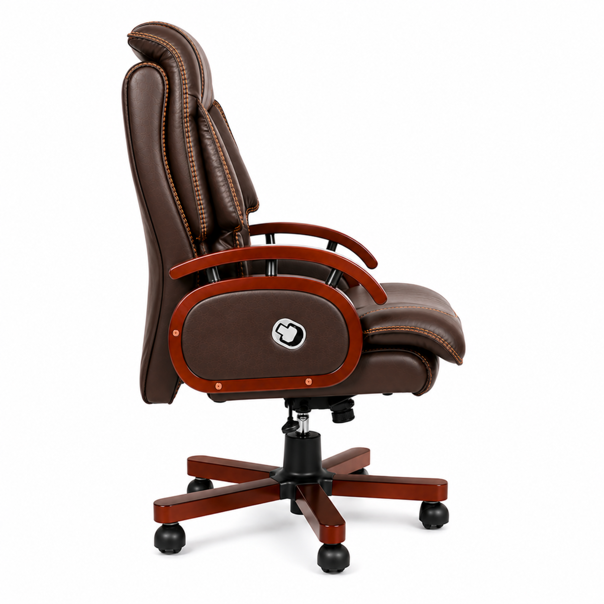 Brown Executive Chair Side View