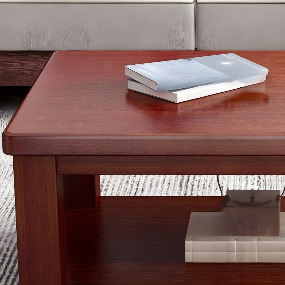 Center Table for Living Room – Premium Ply Construction with PU Polish, Elegant & Durable Wooden Furniture