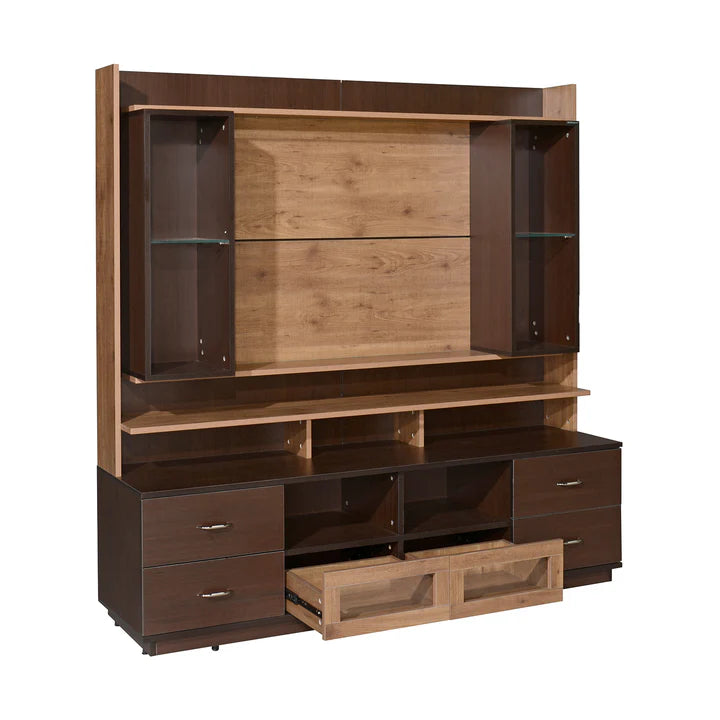 Wooden TV Wall Cabinet with Stylish finish, and Wall-Mounted Design for Modern living room Interiors