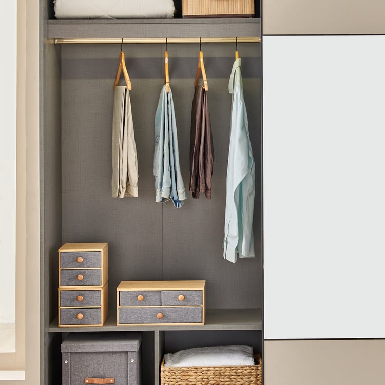 Wardrobe for Home Sliding Doors Ultra-Premium Aesthetic Appeal, and Multi-Functional Storage with Mirror Look