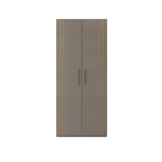 Wardrobe 2-Doors Modern Design with Soft-Close Hinges, Designer Handles, and Elegant Bedroom Storage