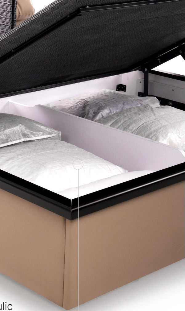 Queen & King Size Fully Upholstered Bed Made in Plyboard with Leatherette and Hydraulic Storage for Luxury & Comfort  Durable Bed