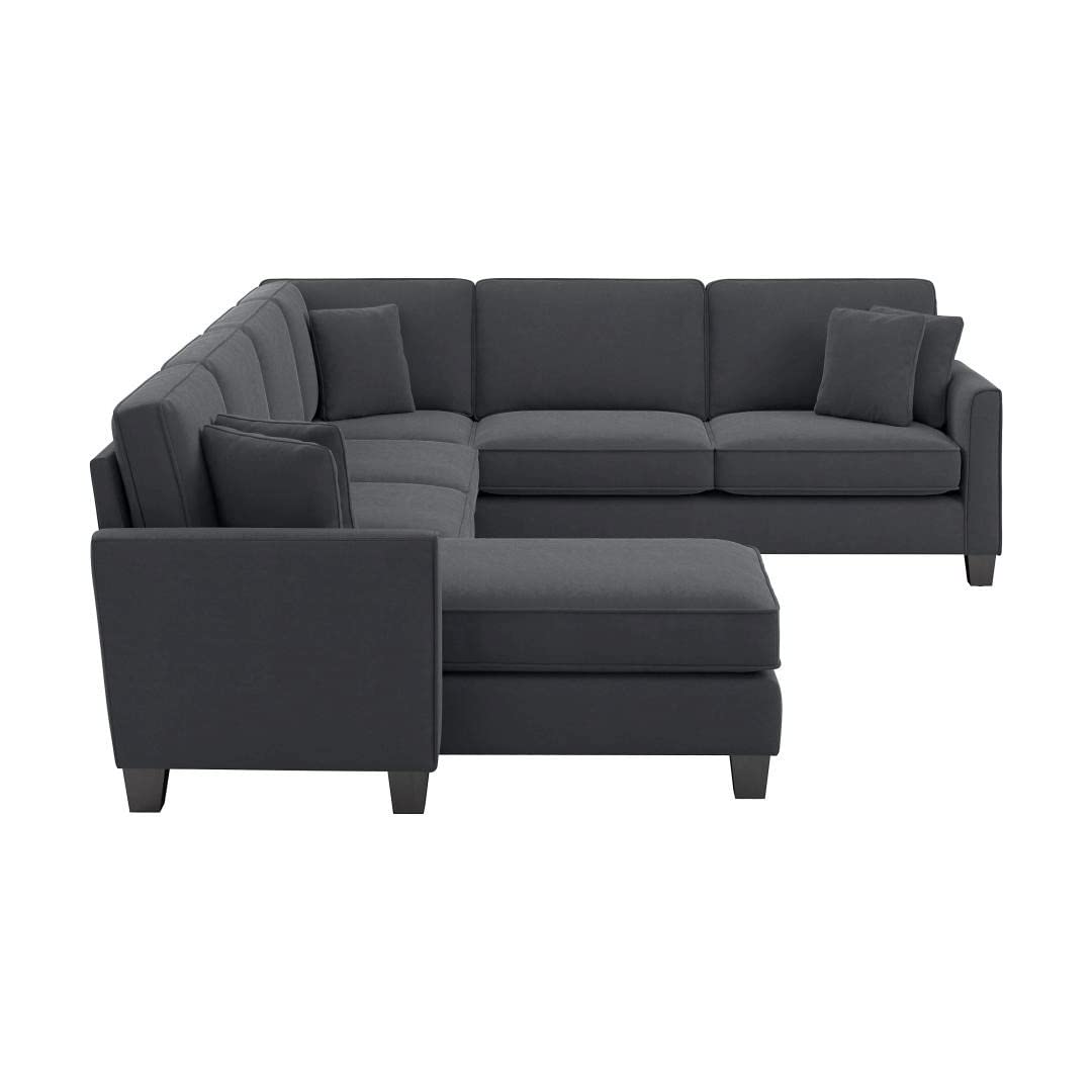 3 Seater U Shape Sofa For Home Furniture, Upholstery Fabric Modern And Durable Design For Living Room and Office- Blue