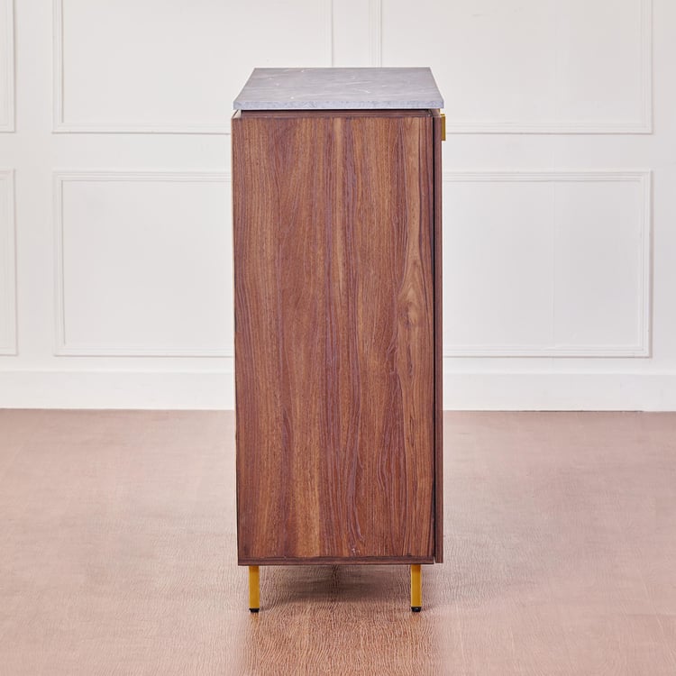 Wooden Shoes Storage Cabinet with Wooden Shelves, Shelves for Organised and Stylish Storage