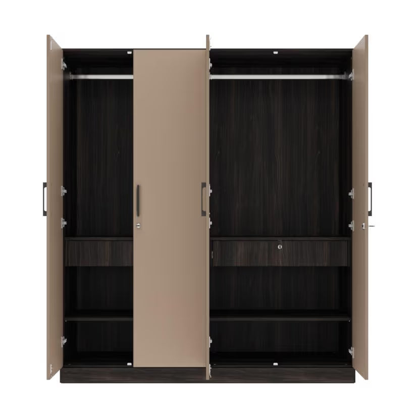 Minimalist Bookcase and Storage Cabinet – Sleek Finish with Shelving & Cupboard Space