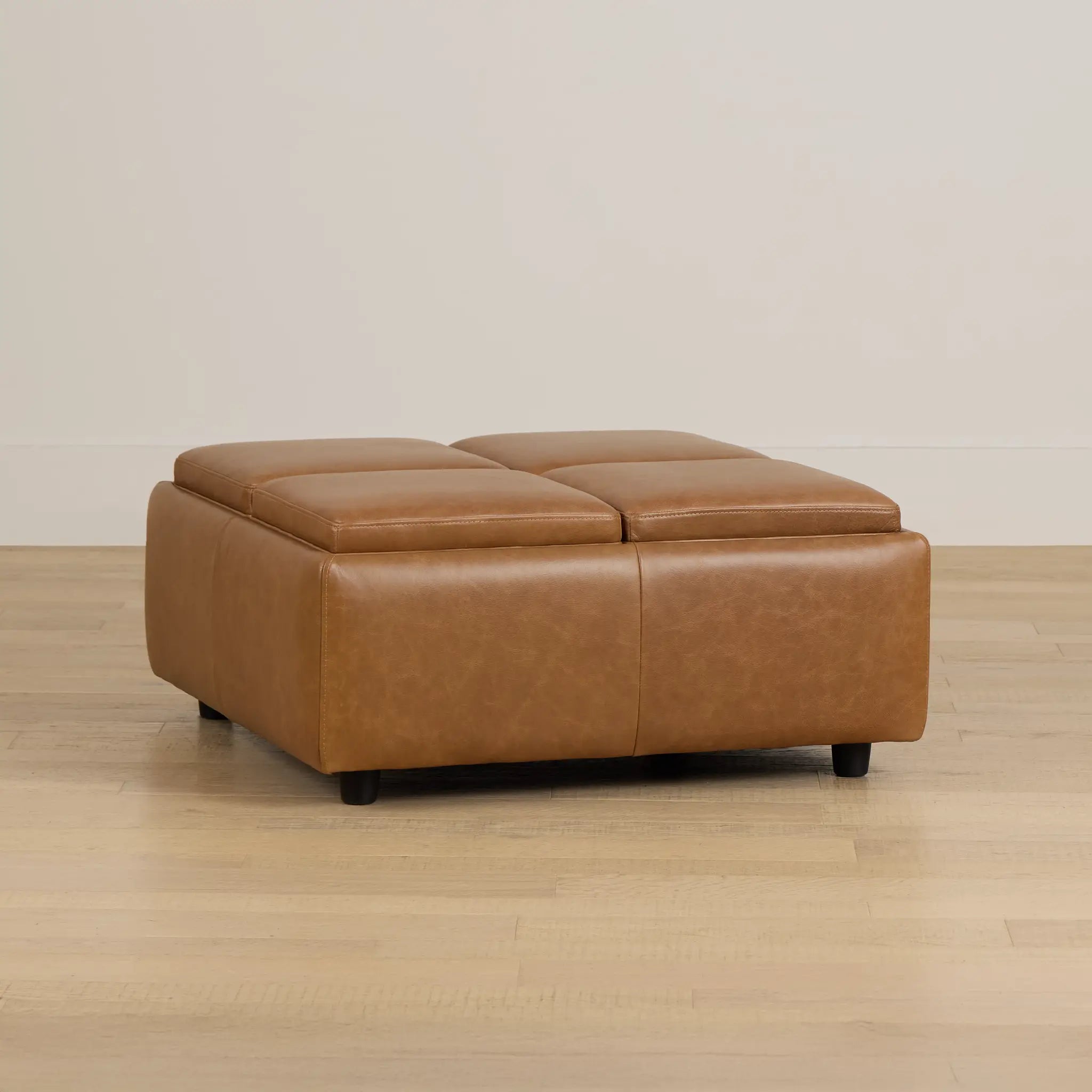 Elegant Ottoman – Squared Design with Storage and Upholstery for Stylish, Living Room