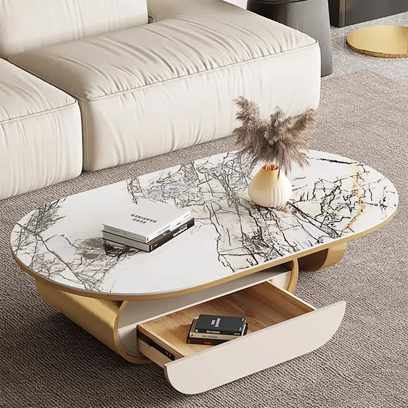 মেটাল ফ্রেম বেস গ্লাস সেন্টার টেবিল