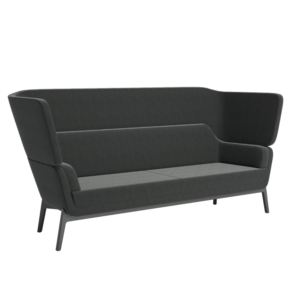 3 Seater Office Sofa for Office Environment and Modern Design With Premium Suede Upholstery.