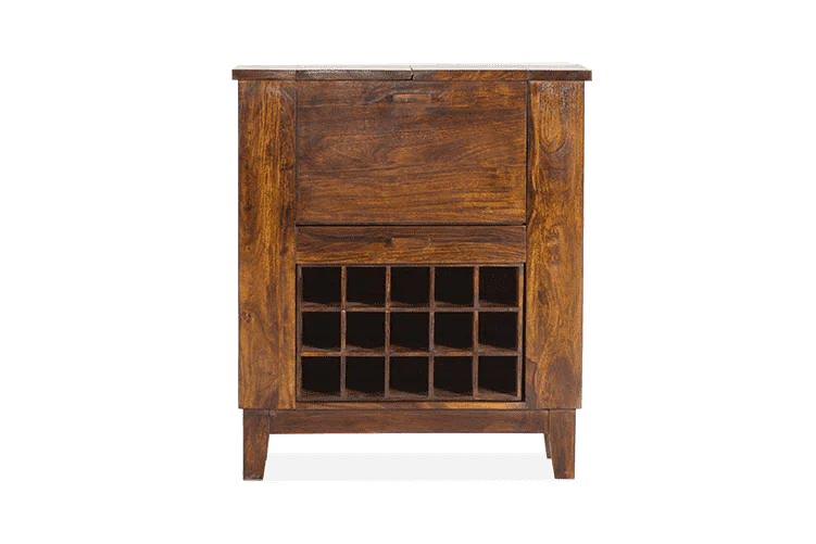 Wooden Bar Storage Cabinet Organizer and Premium Touch & Durability