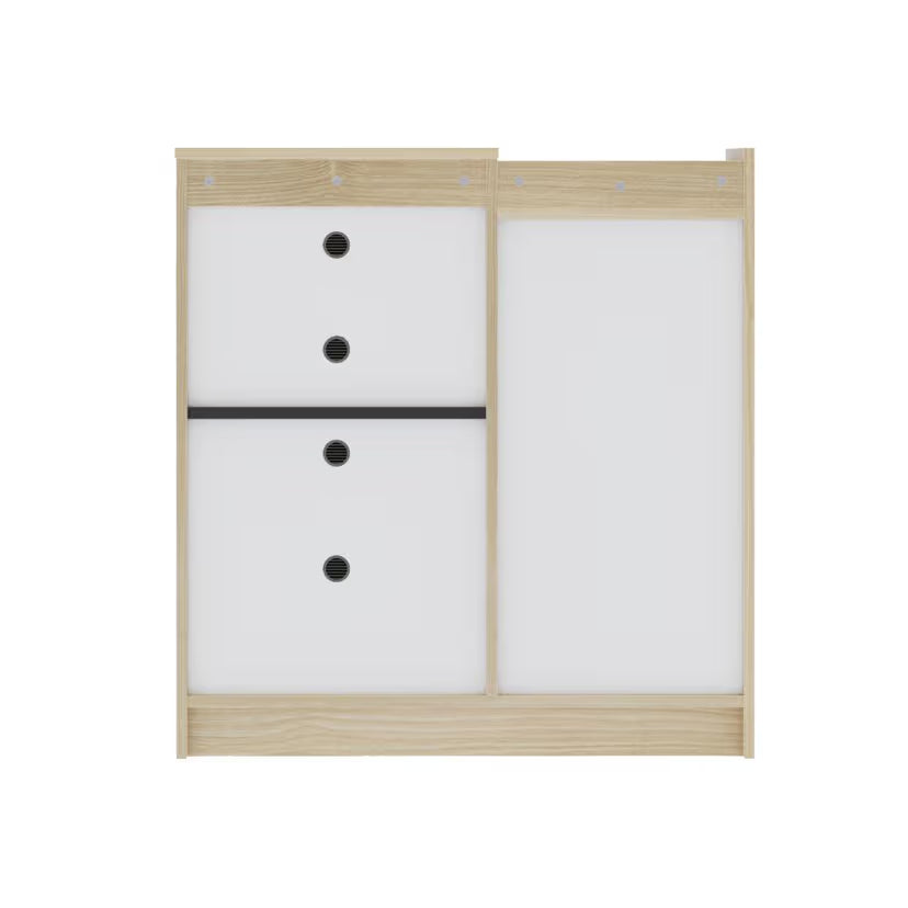 Wooden Shoes Storage Cabinet with Premium Design, Durable Wood Cabinet with Multi-Shelf Storage