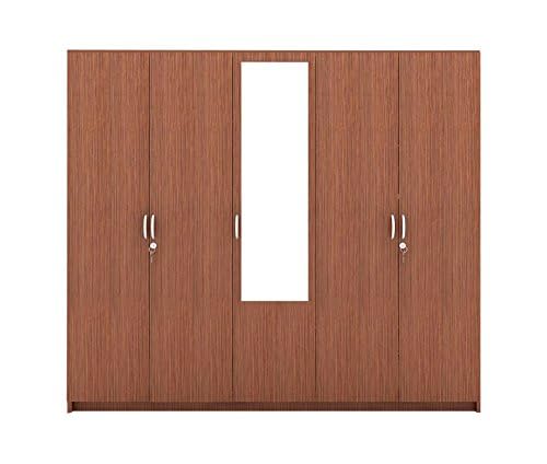 Wardrobe for Compact Bedroom Modern 5-Door and&nbsp; Compact Design, Premium Finish With Mirror.