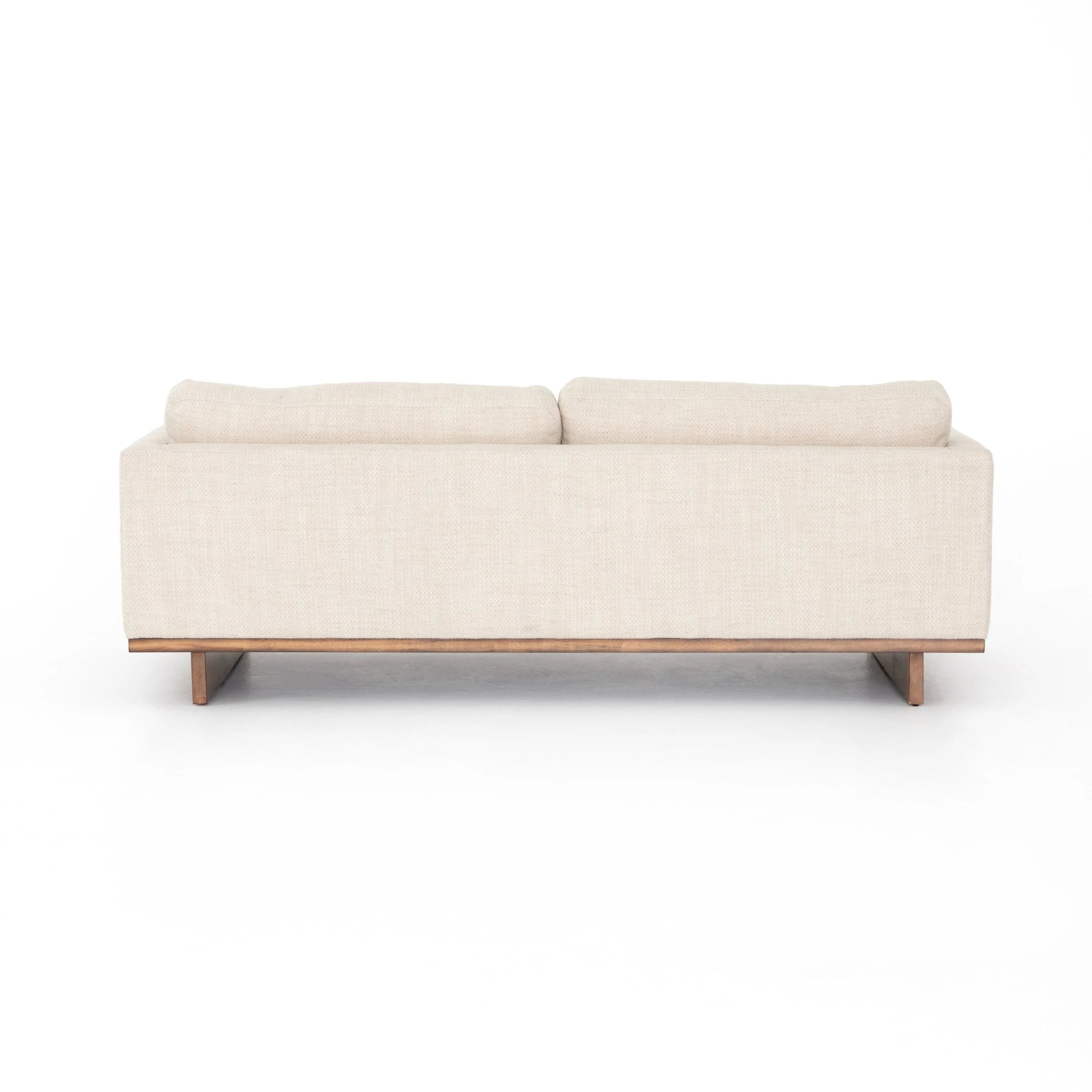 3 Seater Sofa Fabric Upholstery Modern And Durable Design For Living Room and Office -Off White