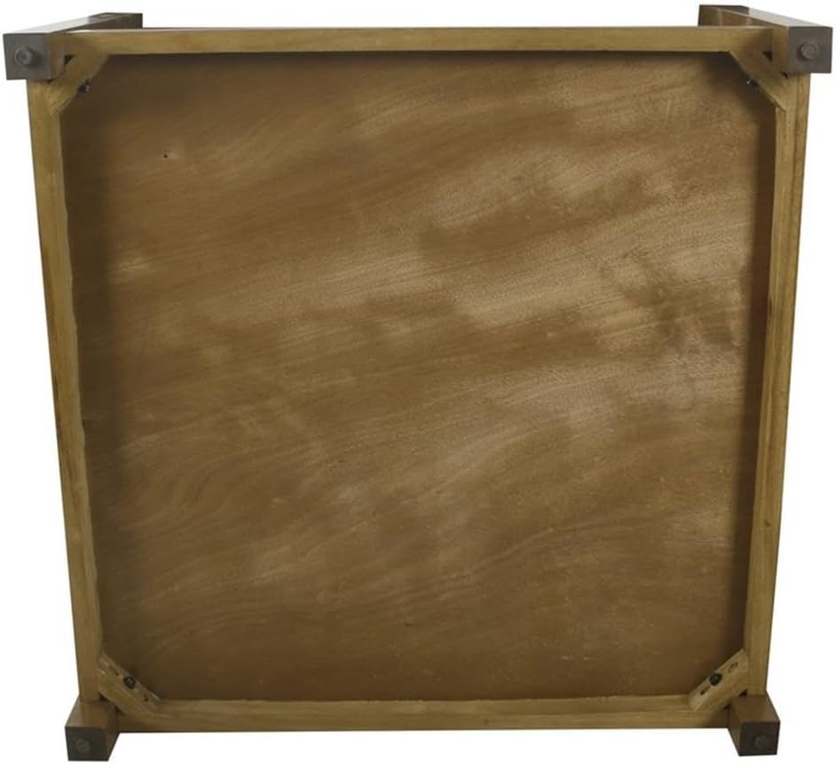 फ़ैब्रिक अपहोल्स्ट्री और लकड़ी के बेस में स्टोरेज के साथ ओटोमन