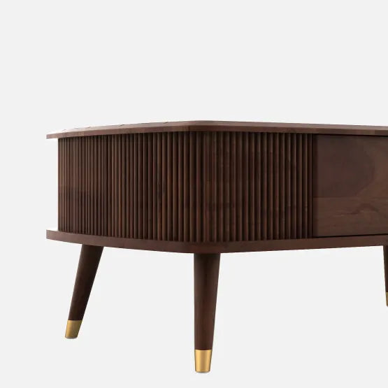 মেটাল ফ্রেম বেস গ্লাস সেন্টার টেবিল