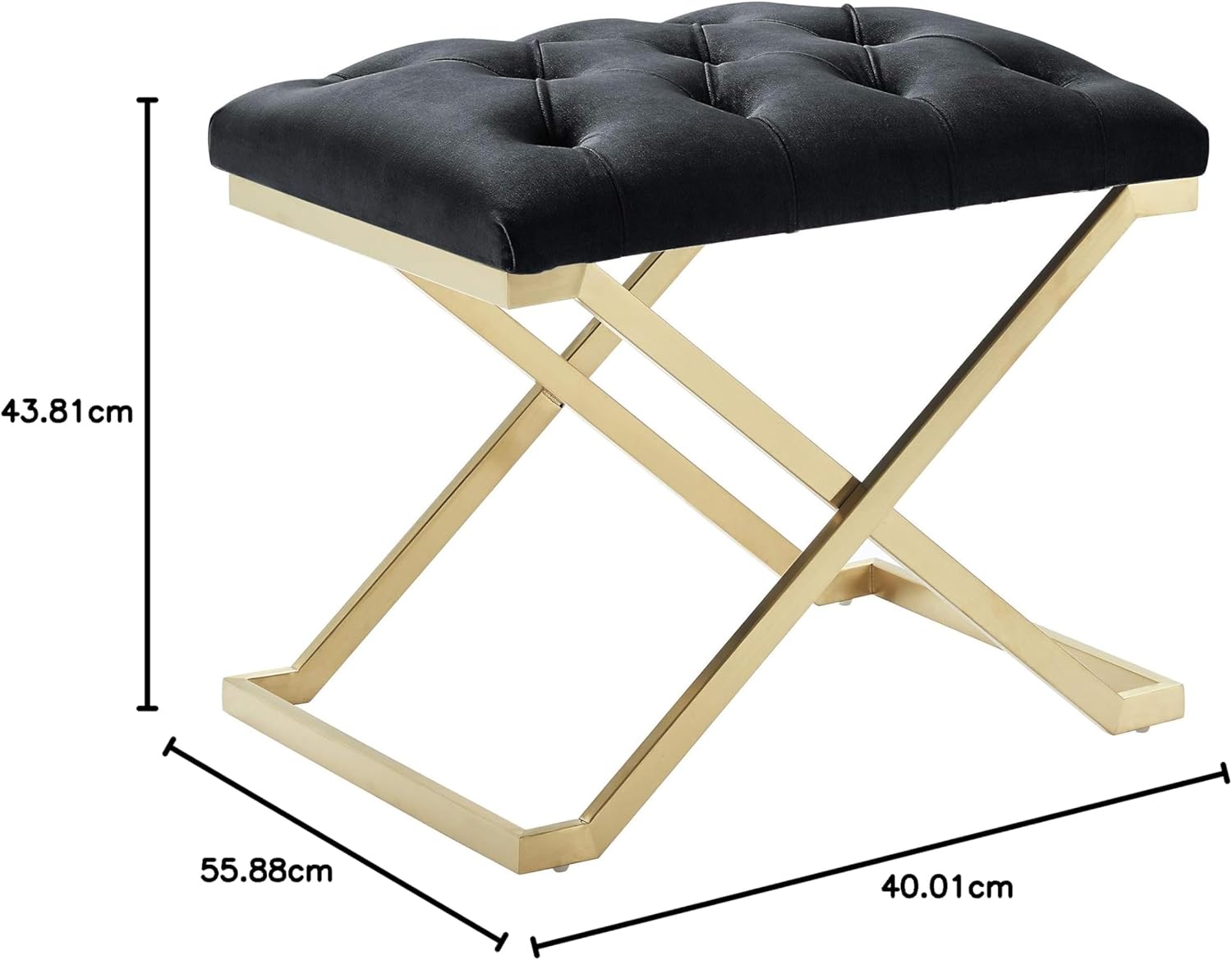 ফ্যাব্রিক গৃহসজ্জার সামগ্রী এবং ধাতব বেস অটোমান