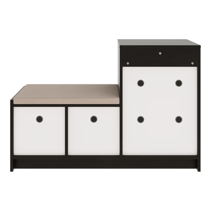 Wooden Shoes Storage Cabinet with Seating Design, High Durable Material Used For Long Lasting Use