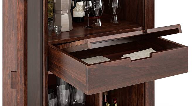 Wooden Bar Storage Cabinet with Durable Structure & Elegant Finish