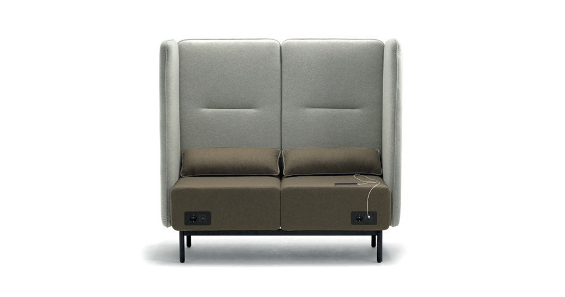 3 Seater Office Sofa Modern Office Sofa with Comfort for Reception or Workspace and Premium Suede Upholstery.