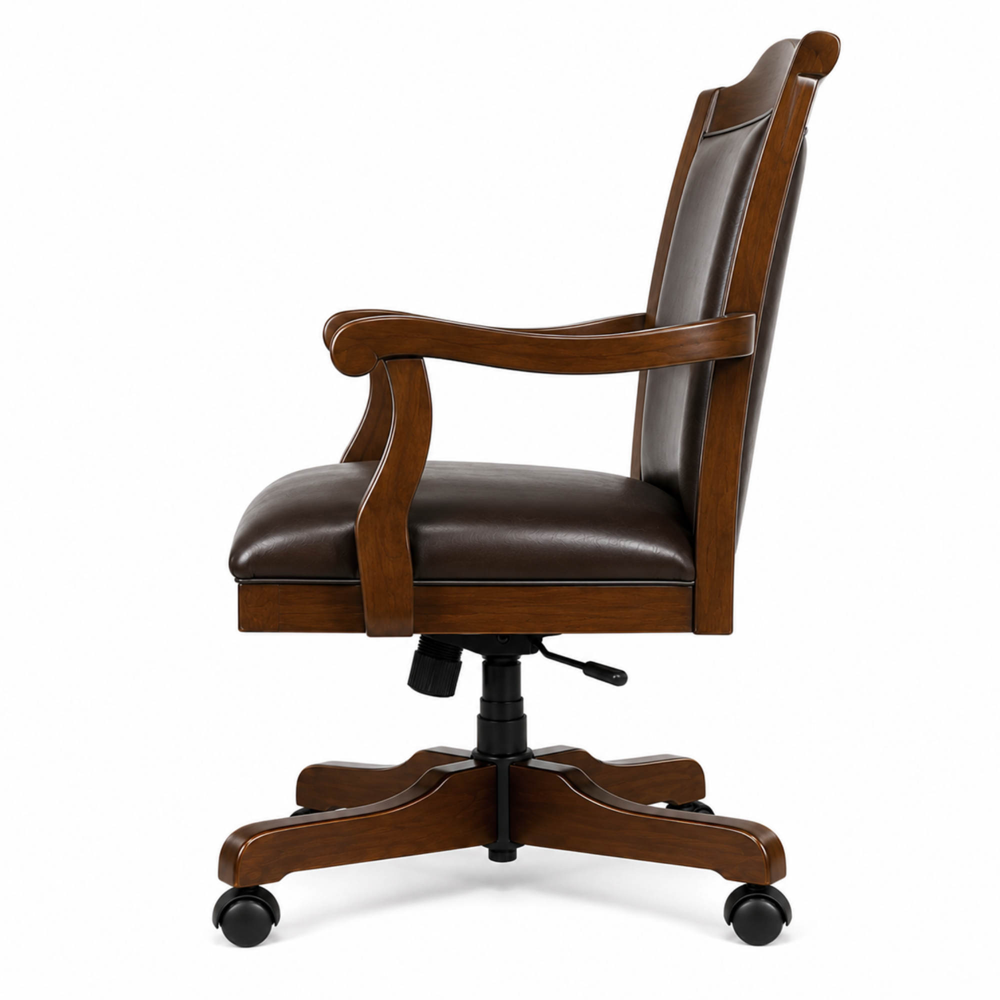 Director Chair for Royal office Furniture Luxury Premium Leatherette with Hand-carving Wooden