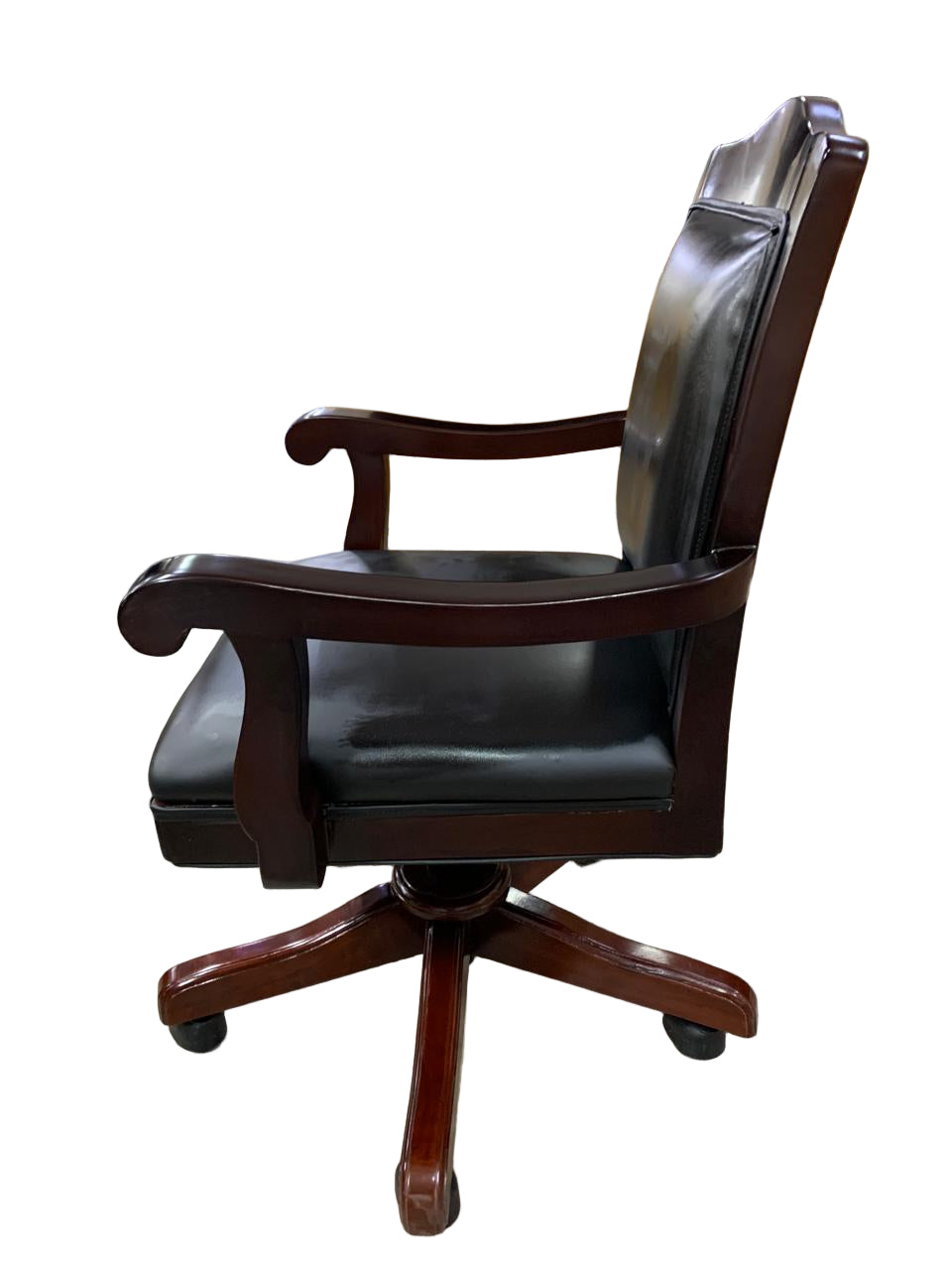 Director Chair for Royal office Furniture Luxury Premium Leatherette with Hand-carving Wooden