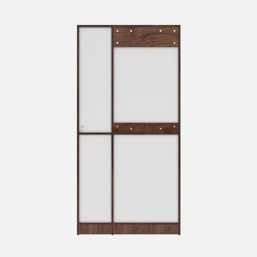 3 Door Compact Wardrobe without Drawer - Modern Design with Clothes Rail and Shelf Units