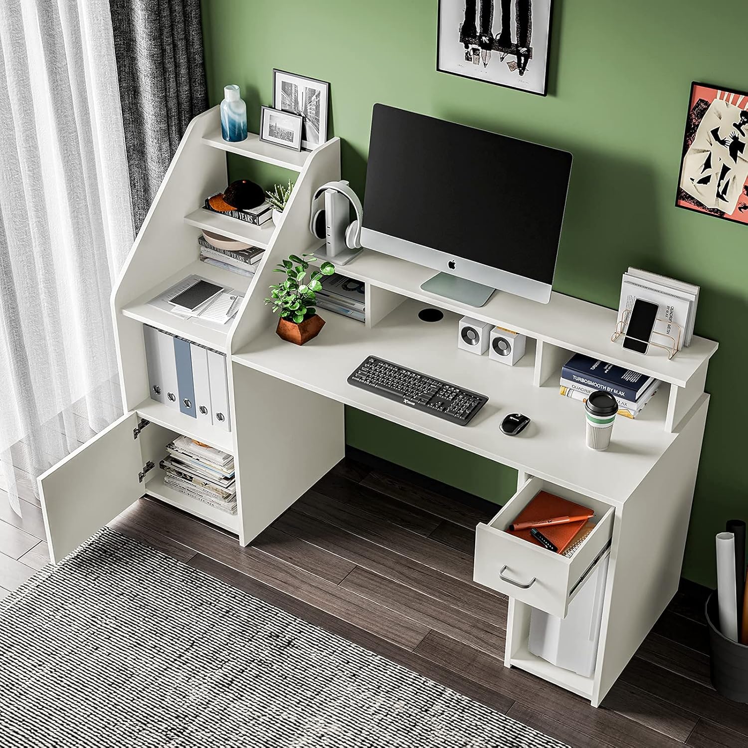 computer table office table study desk wooden table