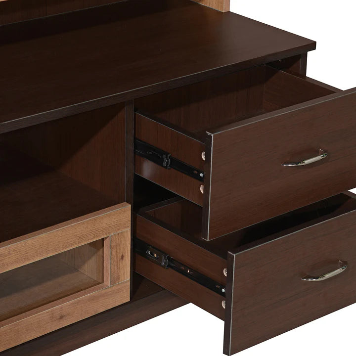 Wooden TV Wall Cabinet with Stylish finish, and Wall-Mounted Design for Modern living room Interiors