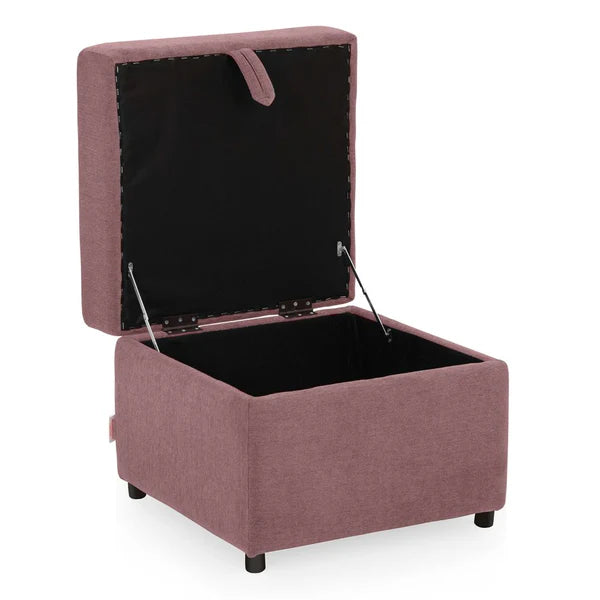 Ottoman Plouffe's For Home Furniture Foot Rest Premium And Durable Design Comfortable Seating for Living Room & Bedroom -Pink