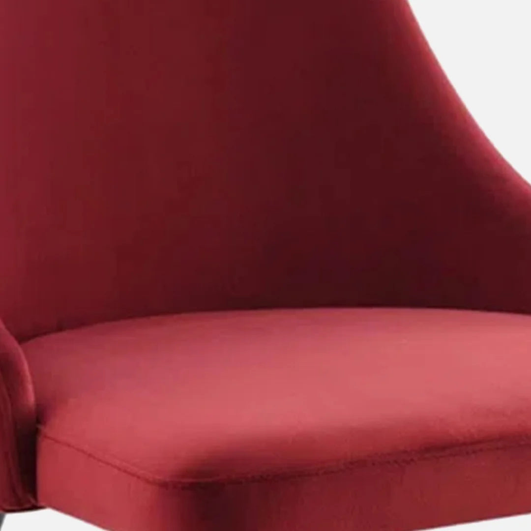 Lounge Accent Chair upholstered in Velvet Armless Chair Modern and durable For Living Room or Bedroom-Magenta