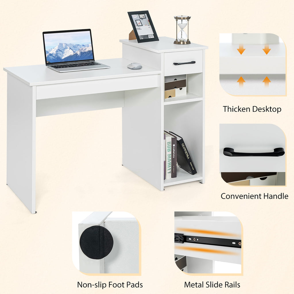 Office Computer Table Made In Particle Board with Drawer and Cpu Space
