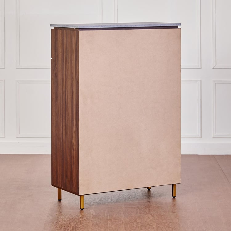 Wooden Shoes Storage Cabinet with Wooden Shelves, Long-Lasting Finish and Spacious Design