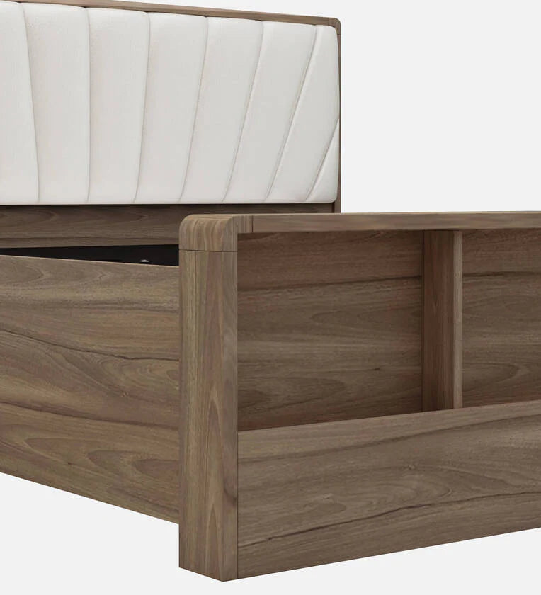 King-Size Hydraulic Storage Bed – Glossy, Engineered Wood Frame, Plush Upholstered Headboard, Hydraulic Lift Storage