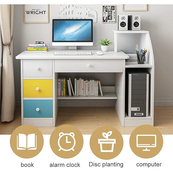 computer table office table study desk wooden table