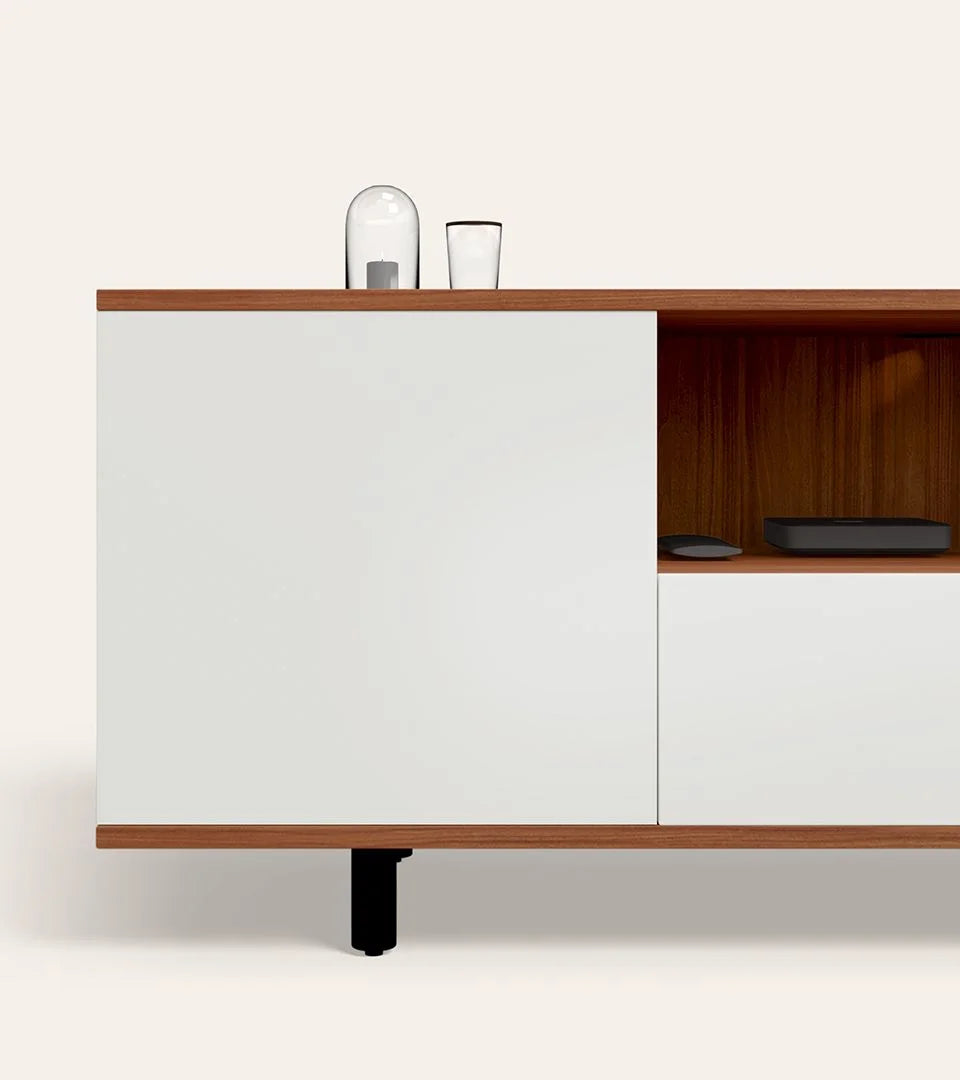 Wooden TV Wall Cabinet with Stylish finish, and Combines Strong Joints, Premium Fittings, and Smooth Edges