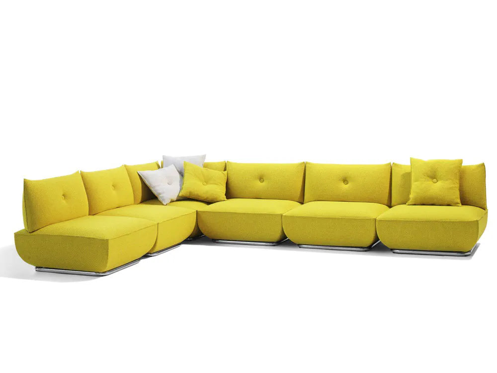 L-Shape Office Sofa with Enclosed Seating Space with Modular Office Sofa – Easy to Move and Rearrange
