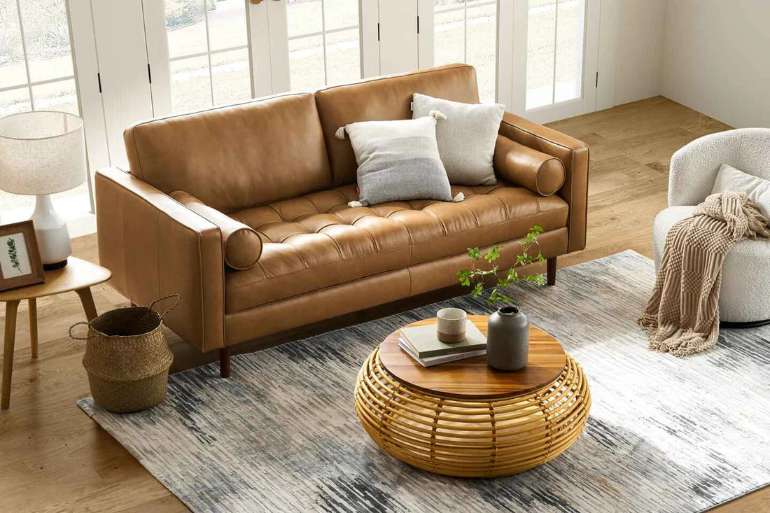 3-Seater Sofa for Home Furniture Luxury Design Frame Plyboard with Grey Fabric High Density Foam Comfort Seating for Living Room