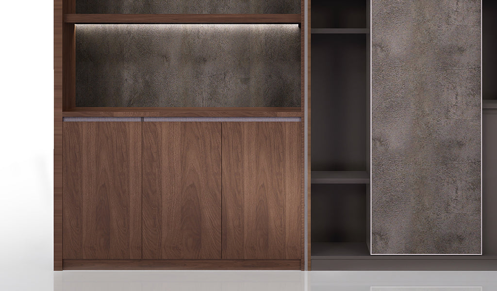 Wooden Office Storage Cabinet with Modern Wooden Elegant Finish for Professional Workspaces