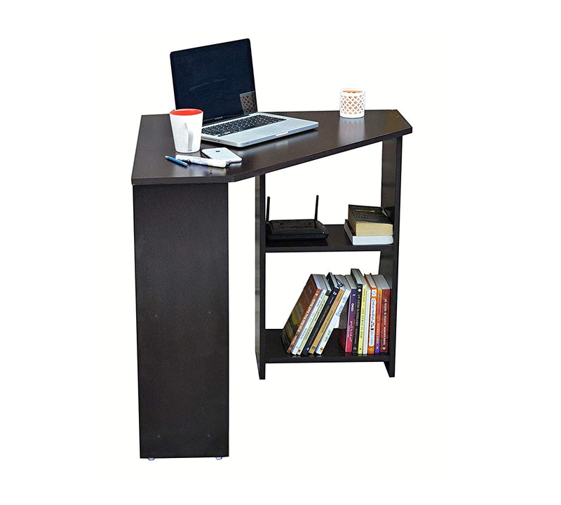 Computer Study Table with Both Side Shelfs in Wooden