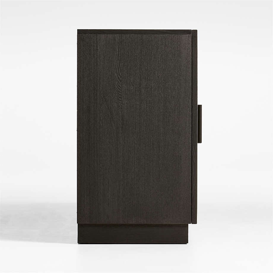 Wooden Storage Cabinet with Easy-Close Doors and Functional Storage Design