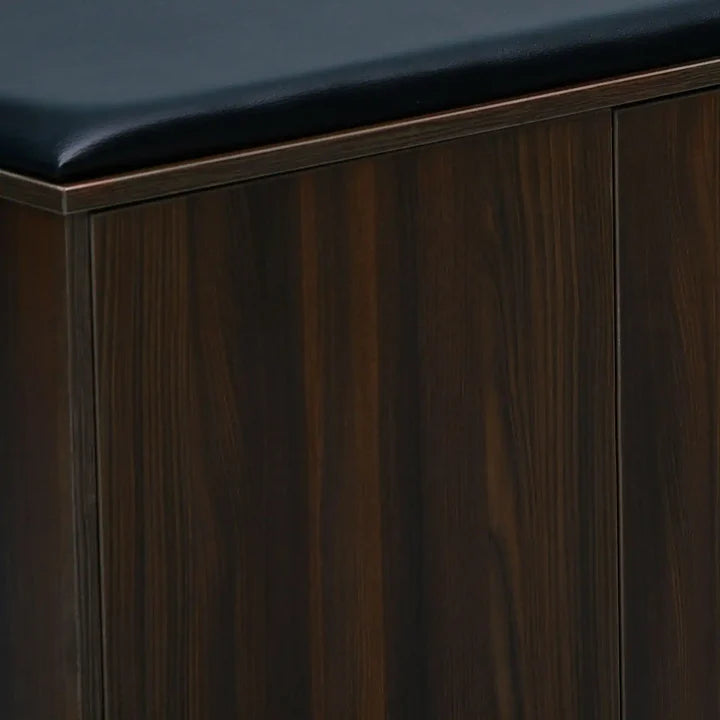 Wooden Storage Cabinet with Multi-Purpose Shoes Storage, Silent-Close Doors for Modern Homes