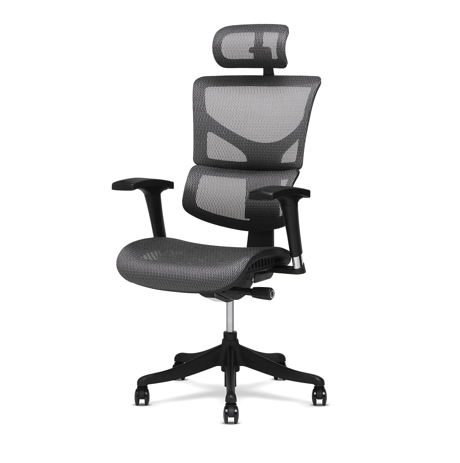 Ergonomic Mesh Office Chair with Adjustable Headrest, Lumbar Support & Breathable Seat – Stylish & Comfortable Seating Solution for office