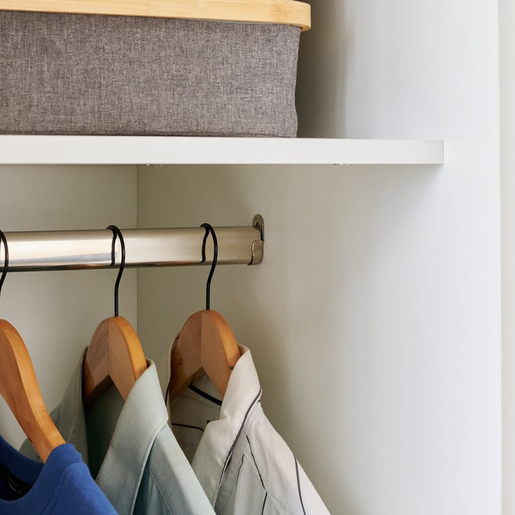 Wardrobe for Home 2-Door Modern Space-Saving Sliding Doors and Space-Efficient Internal Layout